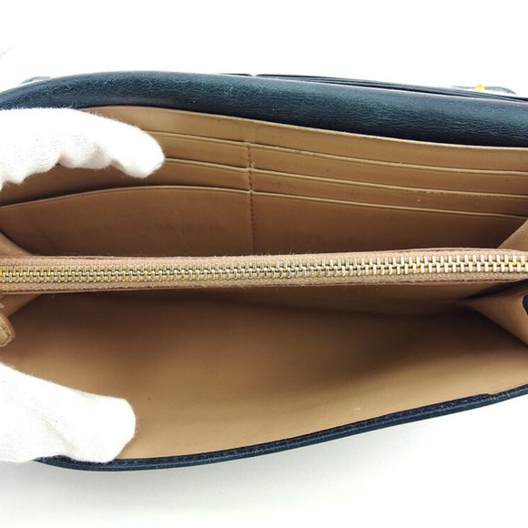 PRADA wallet logo leather Auth used T18209 - Picture 2 of 8